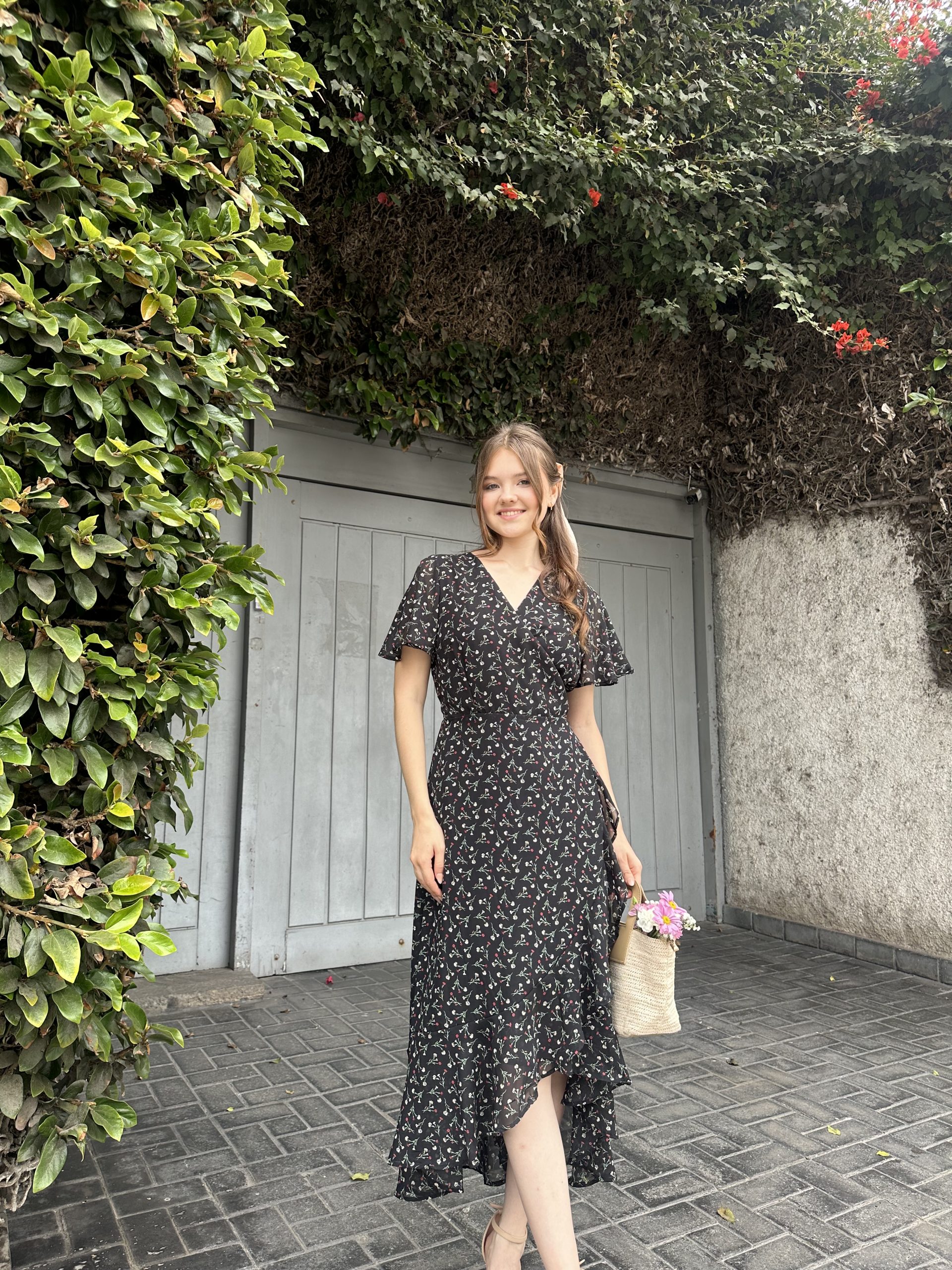 vestido laurent MANGA CORTA - Imagen 2