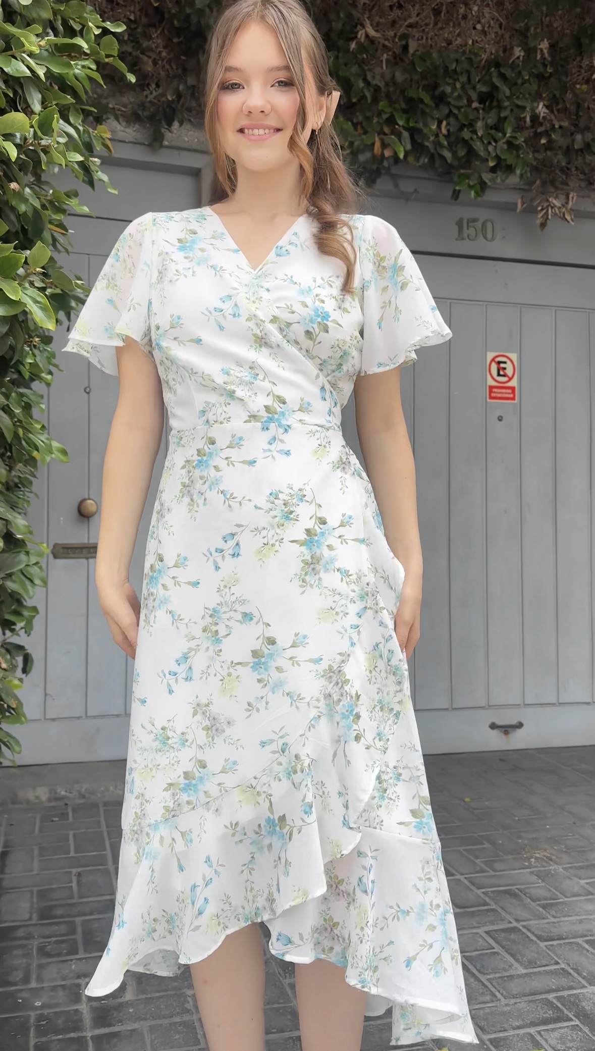 vestido laurent MANGA CORTA - Imagen 5