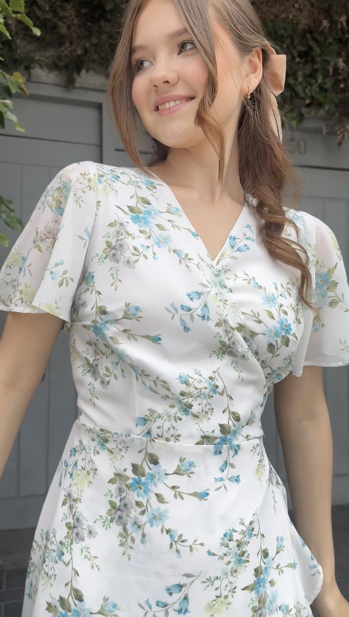 vestido laurent MANGA CORTA - Imagen 4