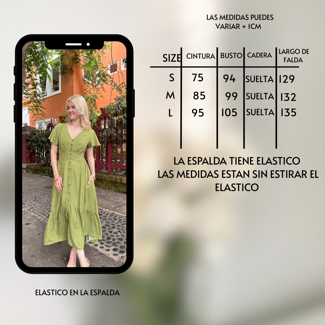 VESTIDO SUMMER VERDE - Imagen 3