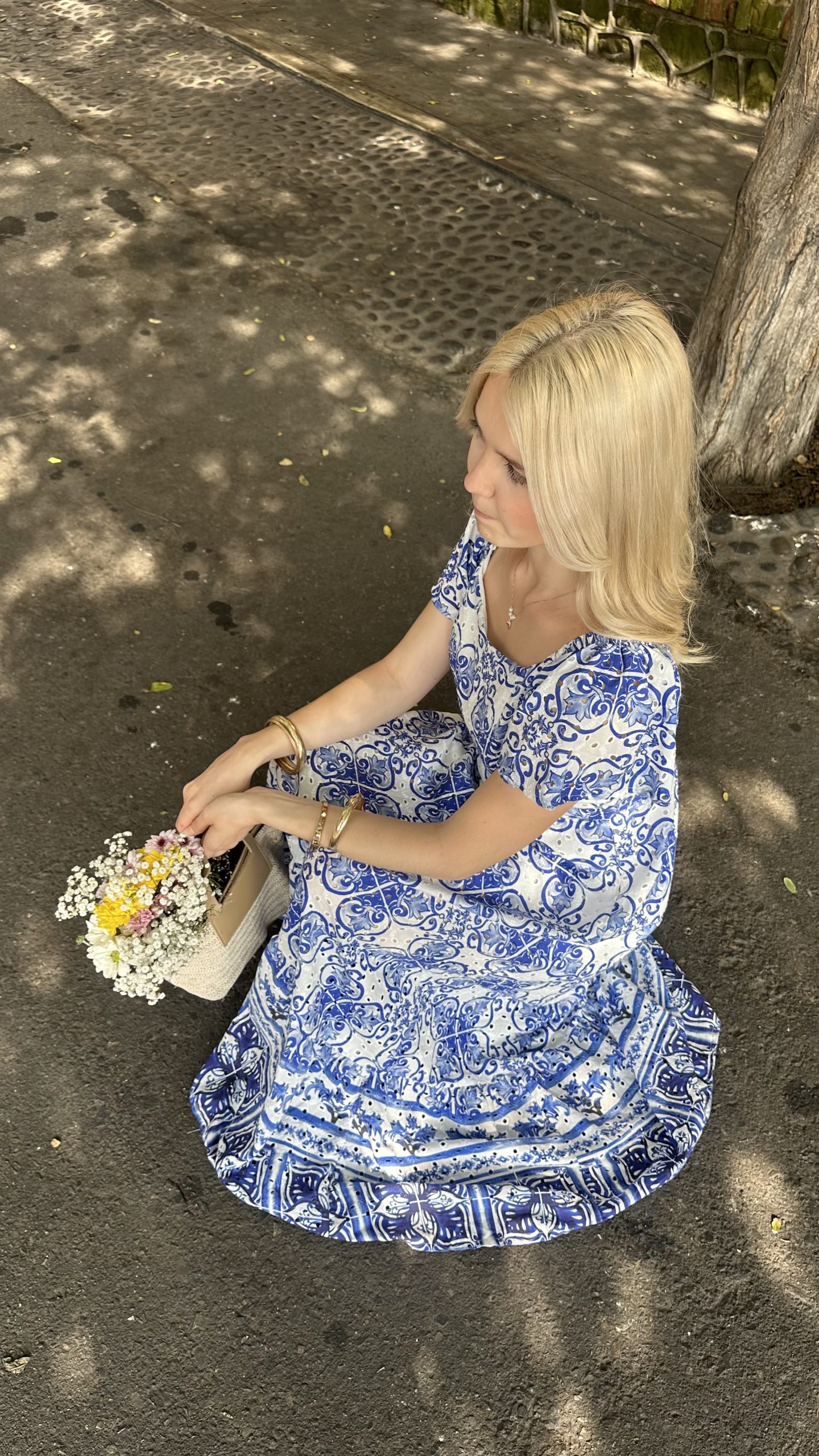 VESTIDO SANTORINI AZUL