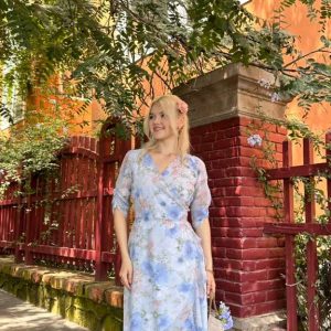 Vestido Ginebra Celeste